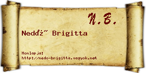 Nedó Brigitta névjegykártya